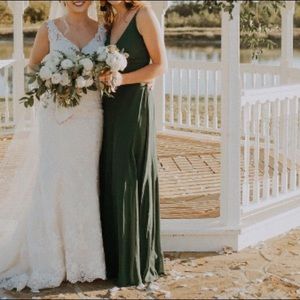 Army Green Bridesmaid Dress